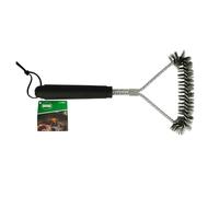 Amig - Cepillo de Limpieza Fireplus para Barbacoa - Cepillo de Acero Inoxidable- Utensilio para Limpiar Parrillas y Planchas - Accesorio para Limpiar Barbacoas - Longitud: 30,5 cm