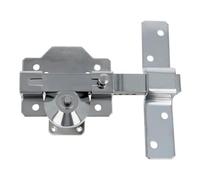 Amig - Cerrojo de Seguridad con Cilindro Redondo - Alta Resistencia a Extracción - Incluye 5 Llaves - 170 x 105 mm - Cerradura de Sobreponer - Acero - Cilindro 50 mm - Plateado