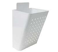 Amig - Cesta de publicidad - Buzón para Publicidad con Rejilla Frontal - Uso exterior - Acero - Blanco - 22 x 36 x 19 cm