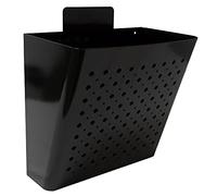 Amig - Cesta de publicidad - Buzón para Publicidad con Rejilla Frontal - Uso exterior - Acero - Negro - 32 x 36 x 19 cm