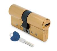 Amig - Cilindro de seguridad - Fabricado en Latón - Medida: 80 mm (40-40) - Protección Antitaladro y Anti-Bumping - Acabado: Mate