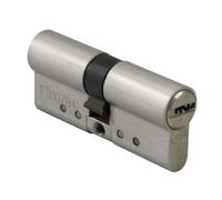 Amig - Cilindro Mod. 10010 - Medidas 70 (35-35) - Latón - Cromado mate - Alta seguridad para puertas