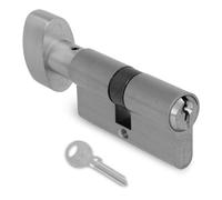 Amig - Cilindro para Cerradura - Medida: 90 mm (45-45) - 6 Pines - Sistema Antiganzuado y Antibumping - Pasadores Antitaladro - Incluye 3 Llaves - Tornillo de Fijación de 65 mm