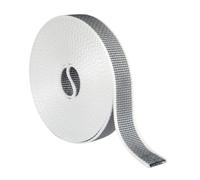 Amig - Cinta para Recogedor de Persianas Enrollables - Medidas 22 mm x 6 m - Resistente a Rayos UV y Abrasión - Color Gris/Blanco - Cuerda de Repuesto para Carrete
