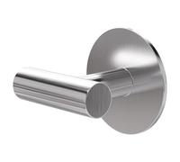 Amig - Colgador adhesivo para toalla de baño Mod. 6 - Toallero gancho Adhesivo sin tornillos - 60 x 55 x 65 mm - Acero inoxidable - Plateado mate