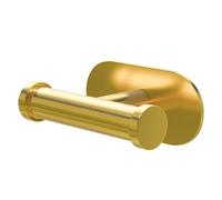 Amig - Colgador adhesivo para toalla de baño Mod. Ea-5 - Toallero gancho Adhesivo sin tornillos - 100 x 65 x 45 mm - Acero inoxidable - Oro mate