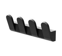Amig - Colgador toalla baño Mod. Oma-7 - Toallero gancho Con tornillos incluidos - 175 x 58 x 40 mm - Zamak - Negro mate