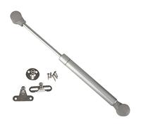 Amig - Compás de Gas para Elevación de Puertas Abatibles para Muebles - Mod.95-247 x 15 mm - Resistencia de carga: 8 kg - Amortiguador para Apertura Ascendente sin Impacto - Plateado