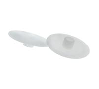 Amig - Embellecedor para Excéntrica - Ø 17 mm - 10 Unidades - Tapón para Cubrir los Agujeros Sobrantes de las Baldas en Armarios, Vitrinas o Estanterías - Fácil de Quitar y Poner - Plástico Blanco