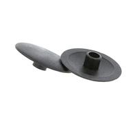 Amig - Embellecedor para Excéntrica - Ø 17 mm - 10 Unidades - Tapón para Cubrir los Agujeros Sobrantes de Las Baldas en Armarios, Vitrinas o Estanterías - Fácil de Quitar y Poner - Plástico Negro
