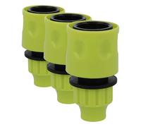 Amig - Empalme Rápido - Ideal para Mangueras Helicoidales o en Espiral - 3/8" - Con Sistema de Anclaje Rápido Mediante Clic - Plástico ABS - Verde Pistacho (Paquete de 3)