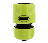 Amig - Empalme Rápido para Manguera - 1/2" - Con Sistema de Anclaje Rápido de Clic - Conexión Rápida y Fácil para Mangueras de Agua de Jardín - Plástico ABS - Verde Pistacho