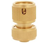 Amig - Empalme Rápido para Manguera - 1/2" - Con Sistema de Anclaje Rápido de Clic - Resistente a la Corrosión y a las Inclemencias del Tiempo - Latón - Mate