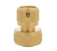 Amig - Empalme Rápido para Manguera - 3/4" - Con Sistema de Anclaje Rápido de Clic - Resistente a la Corrosión y a las Inclemencias del Tiempo - Latón - Mate