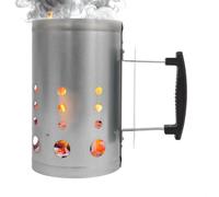Amig - Encendedor de Carbón Fireplus para Barbacoa - Fabricado con Acero Galvanizado - Mango de Plástico Aislante del Calor - Medidas: 27 x 17,5 x 30 cm