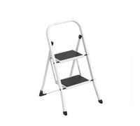 Amig Escalera Plegable 2 Peldaños Acero Blanca 82x52x42 cm