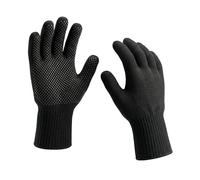 Amig - Guantes Térmicos para Barbacoa - 34 x 18 cm - Negro - Fibra Aramida - Resistentes al Calor hasta 350º - Protección Térmica en Parrilla y Horno - Manejo Cómodo al Cocinar - Mod. AM15