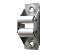 Amig - Guía de Acero con Rodillos de Aluminio para Recogedor de Persianas Enrrollables, Pasacintas Sólido y Duradero para Cintas de 22 mm de Ancho, Plateado