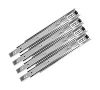 Amig - Guía de Cajón de Extracción Total 300 x 45mm - Rodamientos de Bolas de Acero - Resistencia 30kg - Acero Galvanizado Anticorrosión, Multicolor, 300 x 45 mm, Acero Aleado (Paquete de 4)