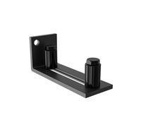 Amig - Guía inferior doble puerta corredera - Hasta 55 mm - Doble rodillo nylon silencioso - Estabilidad reforzada - Acero negro duradero - Mod. SD021