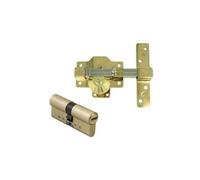 AMIG JUEGO CERROJO LLAVE/BOTON+BOMBILLO 40+30 ANTIBUMPING ORO
