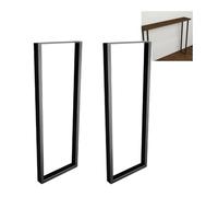 Amig - Juego de 2 Patas para Mesas de Recibidor o Entrada - Set de Patas para Mesa de Estilo Industrial - Material: Acero - 800 x 300 x 40 mm - Resistencia y Durabilidad - Acabado en Negro Mate