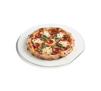 Amig - Kit para Pizza en Parrilla - Piedra de Cordierita y Placa de Aluminio - Diámetro Piedra 33 cm - Diámtero Tabla 31,5 cm - Apto para Horno y Barbacoa - Mod. AM27