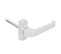 Amig - Manilla de Aluminio de Roseta para Puerta - Color Blanco - Modelo Epsilon - Aluminio Resistente - Instalación Rápida - 132 x 70 mm - Cuadradillo de 8 mm - Diseño Moderno y Elegante - Pieza