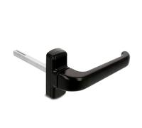 Amig - Manilla de Aluminio Mod. Epsilon - Color Negro - 132 x 70 mm - Cuadradillo de 8 mm - Maneta con roseta reversible - Fácil instalación - Diseño moderno y ergonómico
