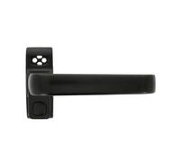 Amig - Manilla de Bloqueo para Puertas y Ventanas Mod. GAMMA - 122 x 70 mm - Roseta - Derecha - Puertas de Interior y Ventanas - Sin Cuadradillo - Aluminio Negro