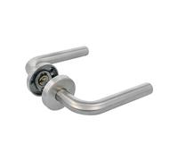 Amig - Manilla Modelo 4RX de Alta Resistencia para Puertas de Paso Frecuente - Acero Inoxidable AISI 316 - Acabado Mate - Ø52 mm - Incluye Tornillos Antirrobo y Accesorios de Instalación