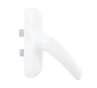 Amig - Manilla para Ventanas Practicables -Base de Aluminio - Cubierta de PVC - Color Blanco - Atornillado Oculto - 180 x 35 x 64 mm - Sin cuadradillo