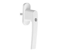 Amig - Manilla ventana con llave, aluminio, cuadradillo 7 mm, blanco, sistema de cierre seguro, incluye 2 llaves, apta para ventanas abatibles y oscilobatientes,modelo 2550