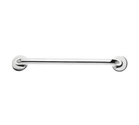 Amig - Manillón con Roseta Mod.5 de Acero Inoxidable 18/8 para Puertas de Paso Correderas o Abatibles - Asidero de Seguridad de Pared para Baños - Medidas - Asa: Ø25 x 200 mm, Roseta: Ø65 mm