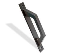 Amig - Manillón de Líneas Rectas de Aluminio Color Negro para Puertas Correderas o Abatibles - 198 x 25 x 40 mm - Tirador de Asa Funcional y Cómodo