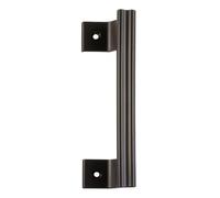Amig - Manillón para Puertas Correderas Mod. 3050-185 x 26 mm - Con Cuerpo Desplazado Ideal para Puertas Correderas de Interior y Puertas de Armarios - Con Asa Ergonómica - Aluminio Negro