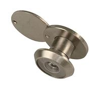 Amig - Mirilla con Lente Súper Angular para Puertas Interiores y Exteriores 4-14 de Latón con Acabado en Cromo Mate - Medidas - Diámetro 14 mm, Grosor de la Puerta 15-25 mm