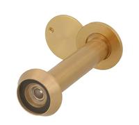 Amig - Mirilla Mod. 3 con Lente Súper Angular para Puertas Interiores y Exteriores 3-14 de Aluminio en Color Oro - Latón - Medidas: Diámetro 14 mm - Grosor de la Puerta: 70-110 mm