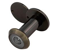 Amig - Mirilla Mod. 3 con Lente Súper Angular para Puertas Interiores y Exteriores 3-14 - Latón - Acabado Cuero - Medidas Diámetro 14 mm - Grosor de la Puerta 35-60 mm