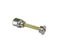 Amig - Muletilla para Manillas de Placa - Mod. 6Z - Ø21 x 90 mm - Cuadradillo de 6 mm - Condena con Sistema de Desbloqueo Exterior - Zamak Plateado Mate