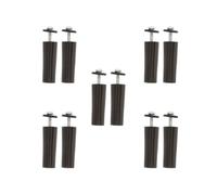 Amig - Pack de 10 Topes para Persianas Enrollables - Amortiguador con Tornillo M5 Antióxido y Arandela Exterior - Resistente a la Intemperie - Longitud: 60 mm - Bronce