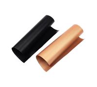 Amig - Pack de 2 Alfombrillas para Hornear - 50 x 40 cm - Negro y Dorado - Tapetes de Horno de Politetrafluoroetileno - Láminas Reutilizables - Antiadherentes y de Fácil Limpieza - Mod. AM11