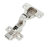 Amig - Pack de 2 Bisagras de Cazoleta - Superacodada - Montaje de Puertas de Muebles y Armarios de Cocina - Ø35 mm - Acero Niquelado - Apertura 110° - Plateado