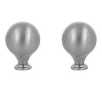 Amig - Pack de 2 Pomos para muebles - Ø30 Mm - Color Níquel Cepillado - Fabricado en Zamak - Tiradores para cajones y armarios de cocina y baño con estilo moderno decorativo y uso - Mod. 814