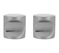 Amig - Pack de 2 Pomos para muebles - Diámetro Ø20 mm - Color Níquel Cepillado - Fabricado en Zamak - Tiradores para cajones y armarios de cocina y baño con estilo moderno - Mod. 816