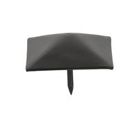Amig - Pack de 4 Clavos Decorativos para Forja - Ø 40 mm - Forma Piramidal - Ideal para Decoración en Armarios, Mesas o Puertas de Estilo Rústico - Acero Negro