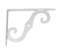 Amig - Palomilla para estanterías de Pared - Escuadra metálica para baldas - Ángulo para estantes - Soporte estantería - Acero - Color Blanco - Medida: 200x150 mm - Peso máx. Recomendado: 100 Kg
