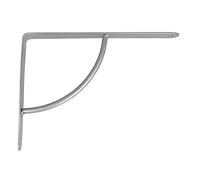 Amig - Palomilla para estanterías de Pared - Escuadra metálica para baldas - Ángulo para estantes - Soporte - Acero - Color Gris Metalizado - Medida: 250x200 mm - Peso máx. Recomendado: 90 Kg