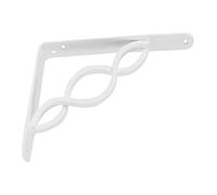 Amig - Palomilla para estanterías de pared - Escuadra metálica para baldas - Ángulo para estantes - Soporte estantería - Acero - Color Blanco - Medida: 150x125 mm - Peso máx. recomendado: 195 Kg
