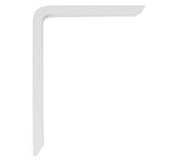 Amig - Palomilla para estanterías de pared - Escuadra metálica para baldas - Ángulo para estantes - Soporte estantería - Aluminio - Color Blanco - Medida: 120x80 mm - Peso máx. recomendado: 100 Kg